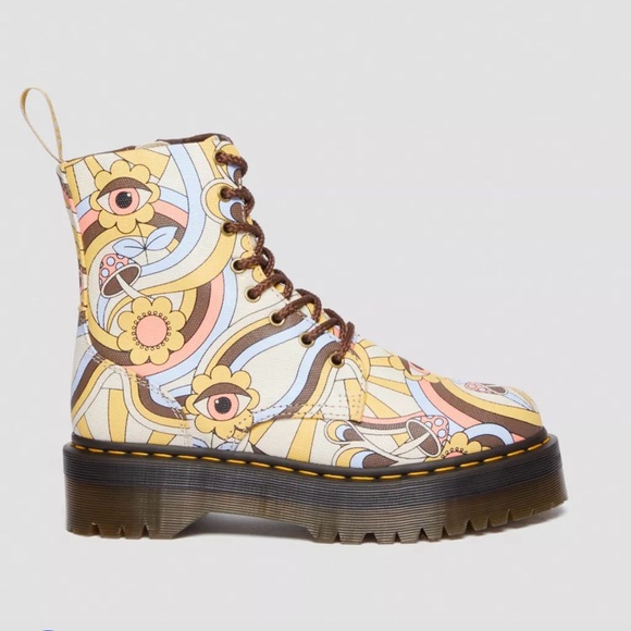 Dr. Martens vegan jadon boot retro canvas platforms - Picture 7 of 11